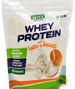 Why Nature Whey Protein Latte e Biscotti 400 g.