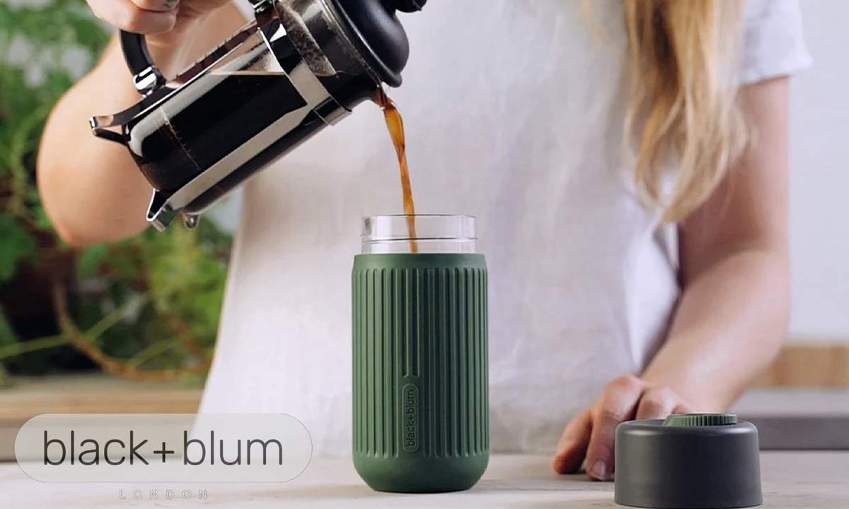 Glass Travel Cup 340ml Black+Blum TCGR005 - Image 7