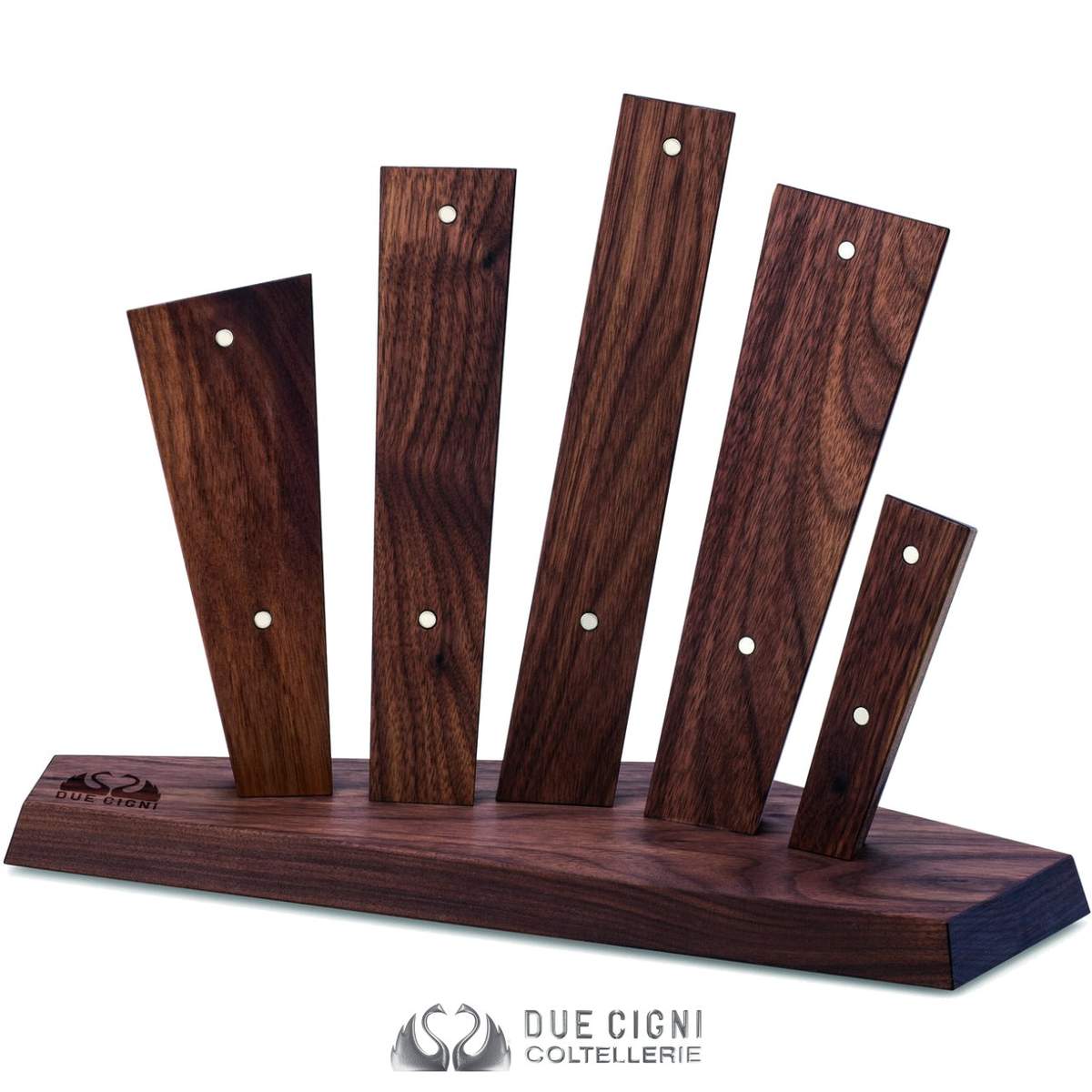 Ceppo magnetico Skyline Due Cigni in legno di noce 2C C349/N - Image 3