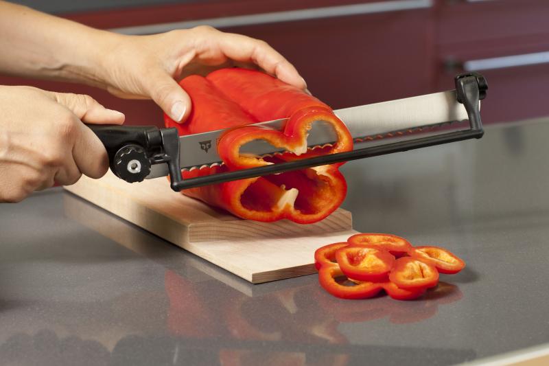 Coltello Multiuso da Cucina con Regolatore dello Spessore della Fetta