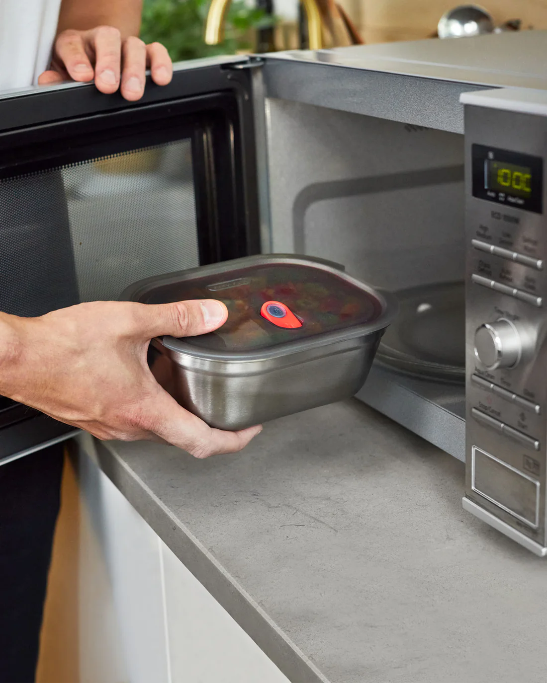 Lunch Box Acciaio per Microonde “Black+Blum MultiFunction” 1,4 litri - Image 3