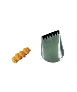 Bocchetta Sac-a-Poche Foro Sottile Rettangolare a Dentini – largo cm 1,9